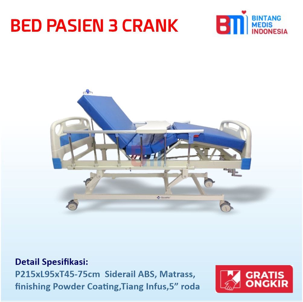Bed Pasien ABS 3 Engkol Bintang Medis Indonesia