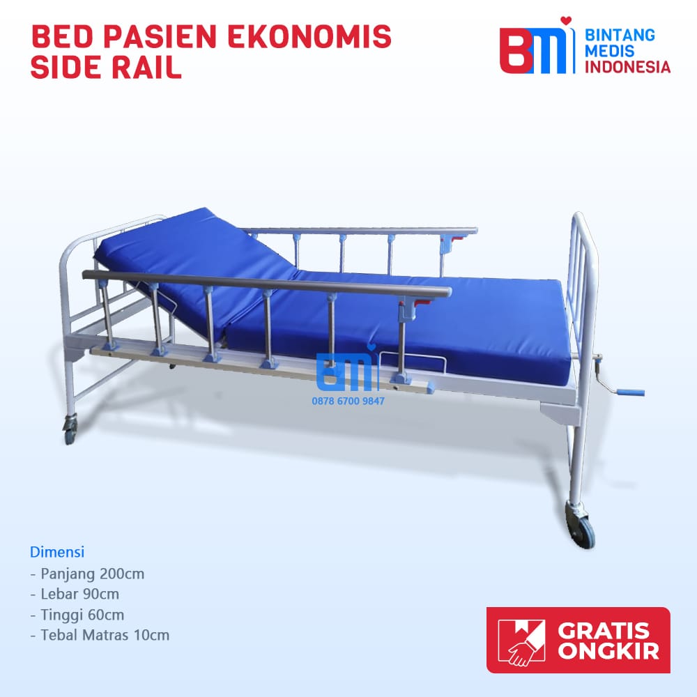 bed pasien ekonomis siderail