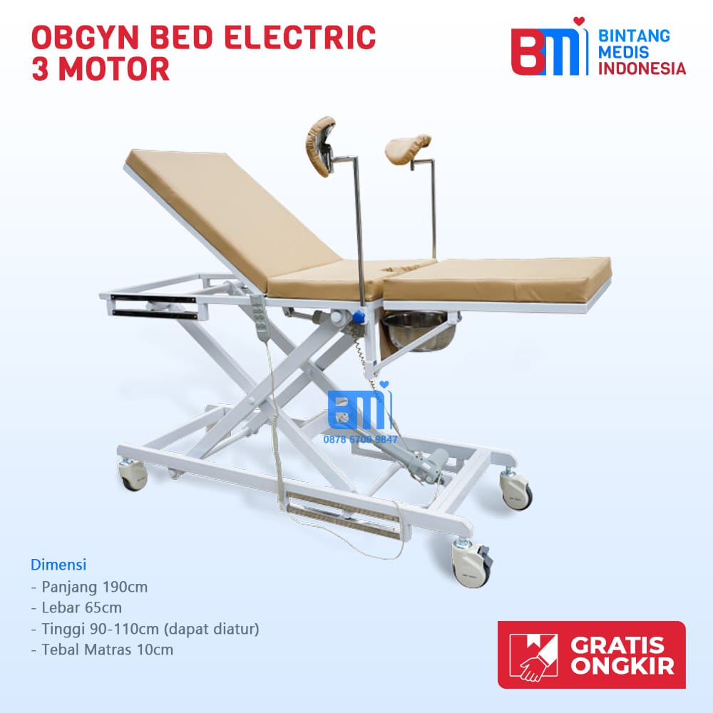 Obgyn Bed Elektrik 3 Motor